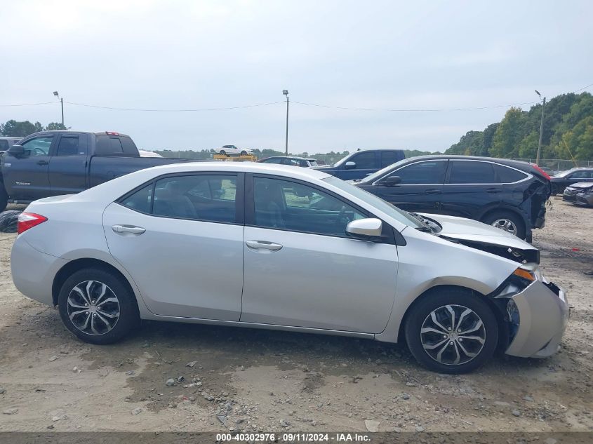 2015 Toyota Corolla Le VIN: 2T1BURHE2FC450149 Lot: 40302976