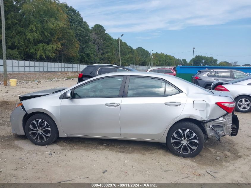 2015 Toyota Corolla Le VIN: 2T1BURHE2FC450149 Lot: 40302976