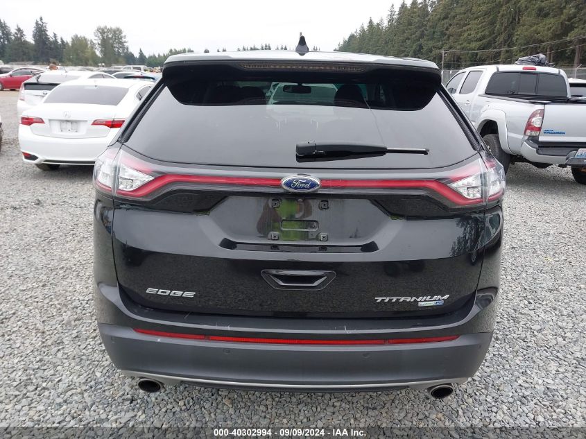 2015 Ford Edge Titanium VIN: 2FMTK4K90FBB51031 Lot: 40302994