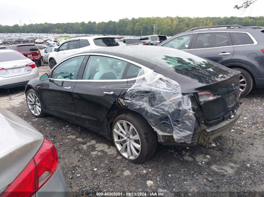 2018 Tesla Model 3 Long Range/Performance VIN: 5YJ3E1EB4JF097012 Lot: 40303001