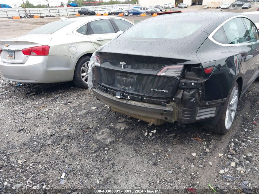 2018 Tesla Model 3 Long Range/Performance VIN: 5YJ3E1EB4JF097012 Lot: 40303001