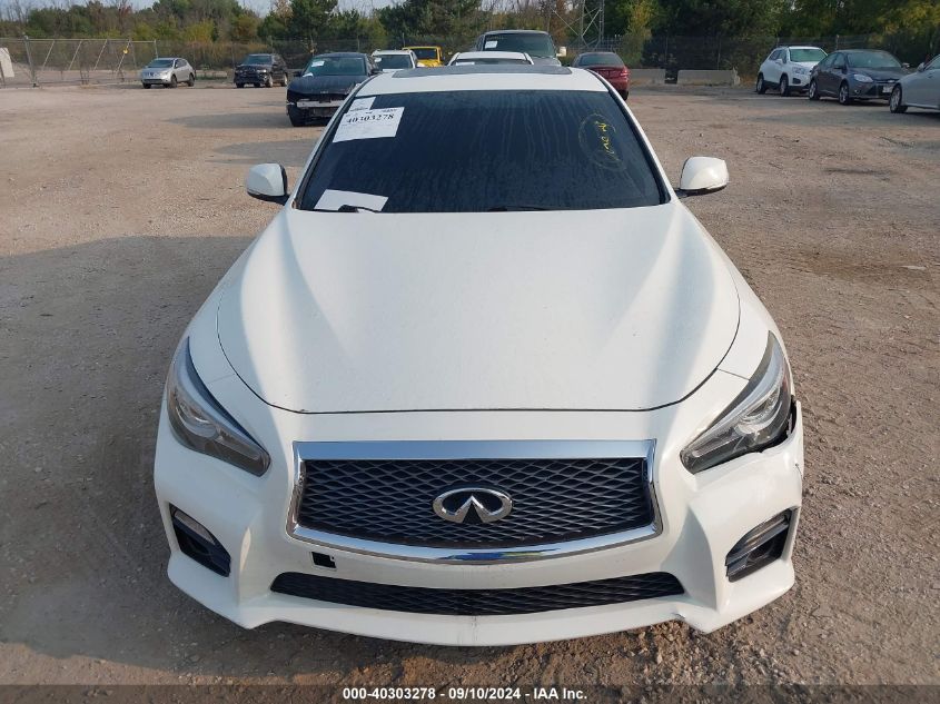 2017 Infiniti Q50 Red Sport 400 VIN: JN1FV7AR0HM871117 Lot: 40303278