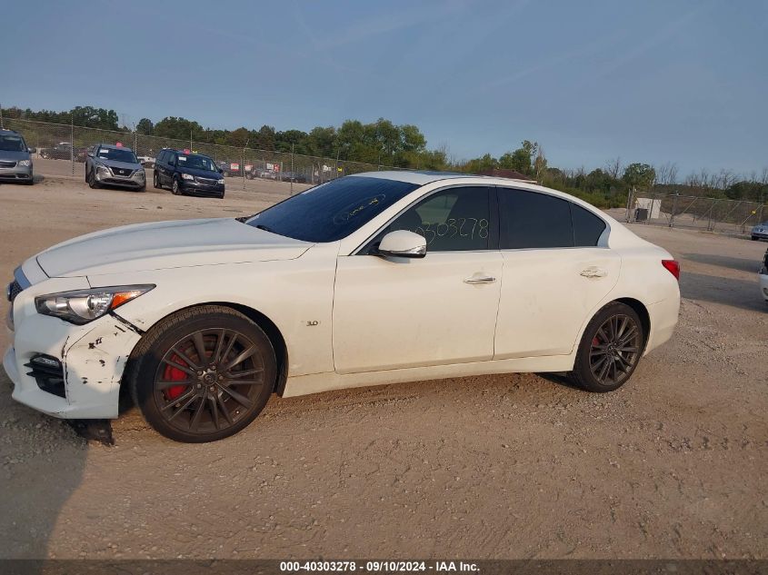 2017 Infiniti Q50 Red Sport 400 VIN: JN1FV7AR0HM871117 Lot: 40303278