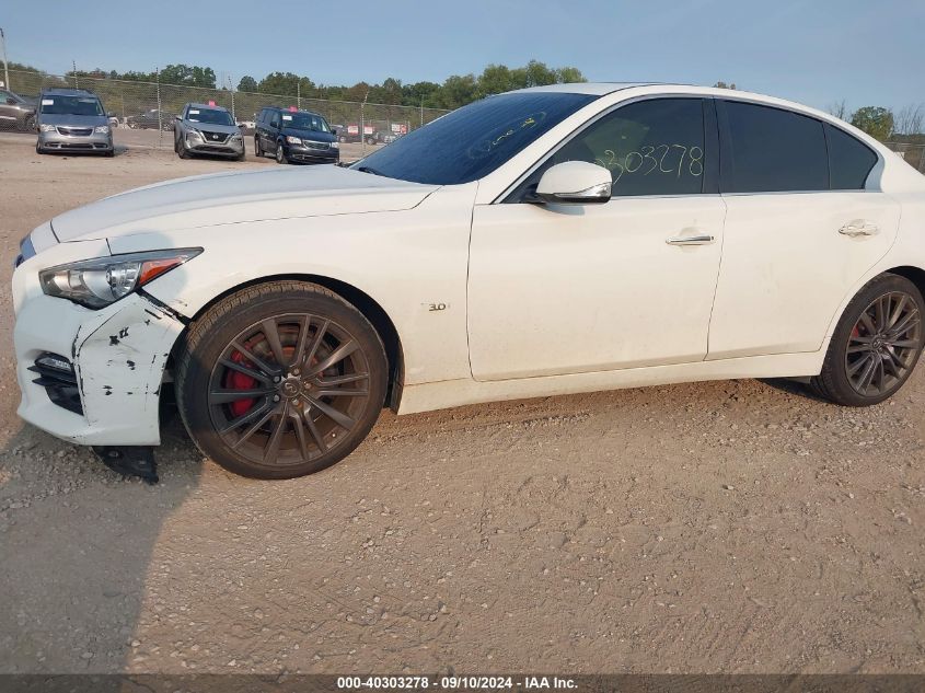 2017 Infiniti Q50 Red Sport 400 VIN: JN1FV7AR0HM871117 Lot: 40303278