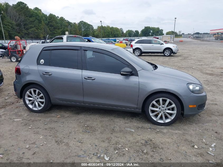 2013 Volkswagen Golf 2.5L 4-Door VIN: WVWDB7AJ0DW128740 Lot: 40303416