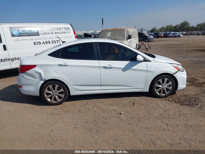 2014 Hyundai Accent Gls VIN: KMHCU4AE3EU746196 Lot: 40303445