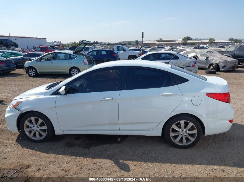 2014 Hyundai Accent Gls VIN: KMHCU4AE3EU746196 Lot: 40303445