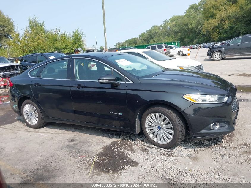 2013 Ford Fusion Hybrid Se VIN: 3FA6P0LU9DR186119 Lot: 40303572