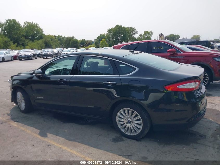 2013 Ford Fusion Hybrid Se VIN: 3FA6P0LU9DR186119 Lot: 40303572