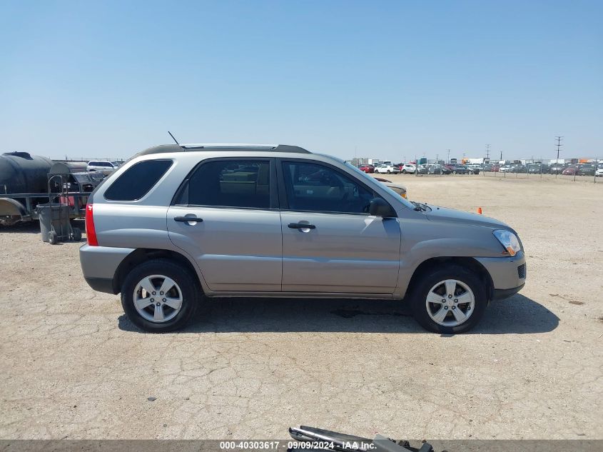 2009 Kia Sportage Lx VIN: KNDJF724897633295 Lot: 40303617