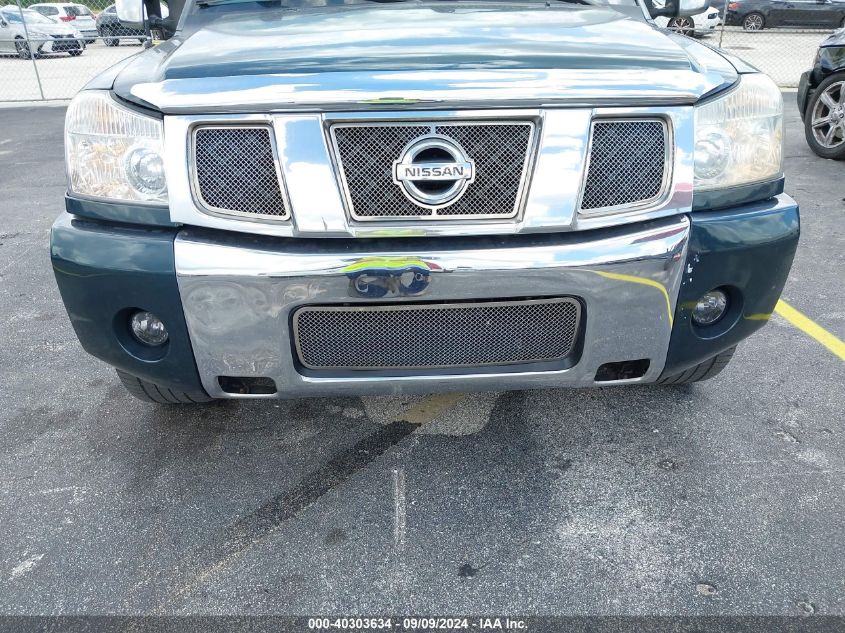 2005 Nissan Titan Le VIN: 1N6BA07A05N543991 Lot: 40303634