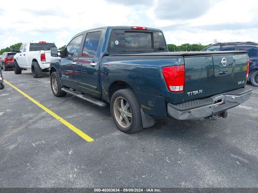 2005 Nissan Titan Le VIN: 1N6BA07A05N543991 Lot: 40303634