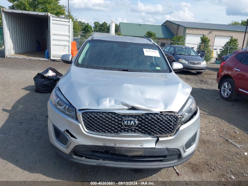 2018 Kia Sorento 2.4L Lx VIN: 5XYPGDA3XJG427112 Lot: 40303681