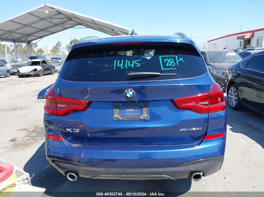 2019 BMW X3 xDrive30I VIN: 5UXTR9C54KLE14691 Lot: 40303740