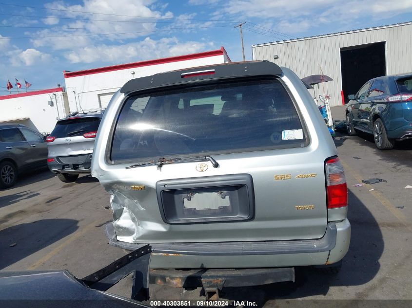 2000 Toyota 4Runner Sr5 VIN: JT3HN86R3Y0284586 Lot: 40303851