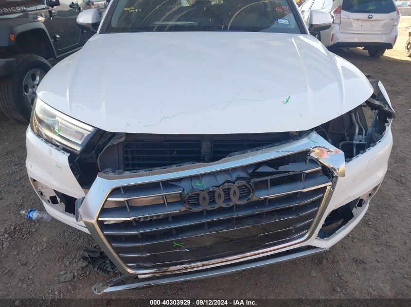 2018 Audi Q5 Premium VIN: WA1ANAFY8J2133050 Lot: 40303929