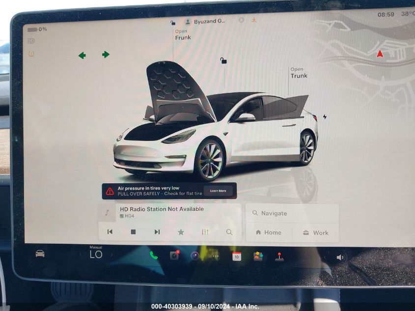 2022 Tesla Model 3 Long Range Dual Motor All-Wheel Drive VIN: 5YJ3E1EBXNF299634 Lot: 40303939