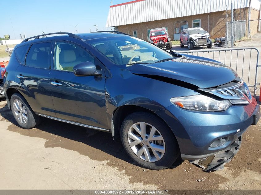 2012 Nissan Murano Sl VIN: JN8AZ1MUXCW107544 Lot: 40303972