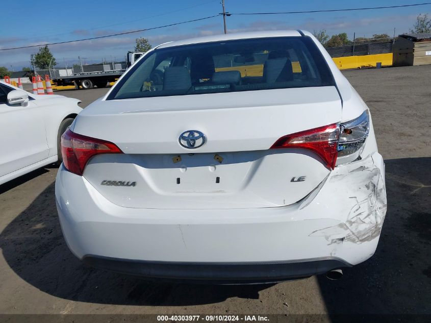 2019 Toyota Corolla Le VIN: 2T1BURHE4KC208683 Lot: 40303977