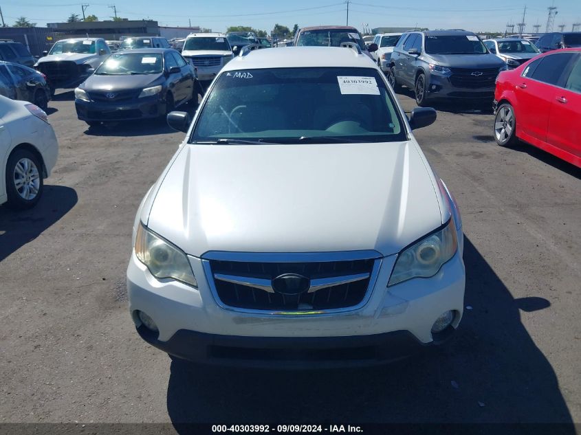 2009 Subaru Outback 2.5I VIN: 4S4BP61C997311118 Lot: 40303992