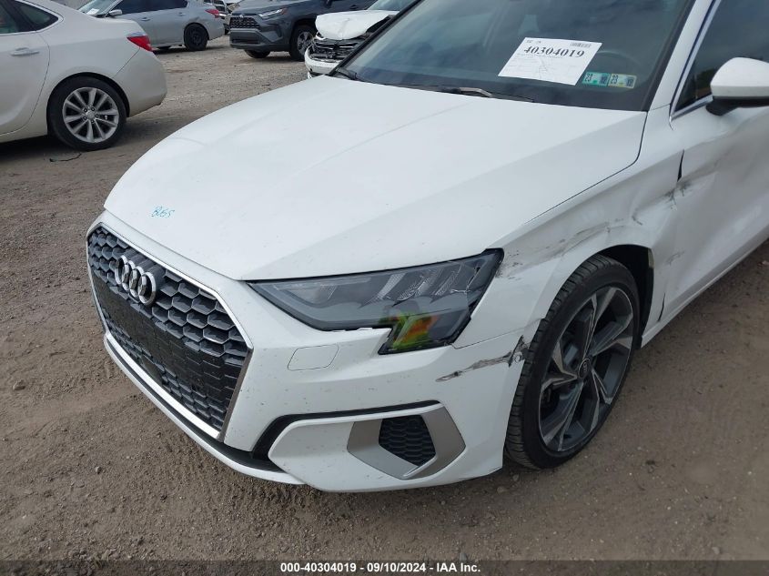 2022 Audi A3 Premium VIN: WAUGUDGYXNA018185 Lot: 40304019