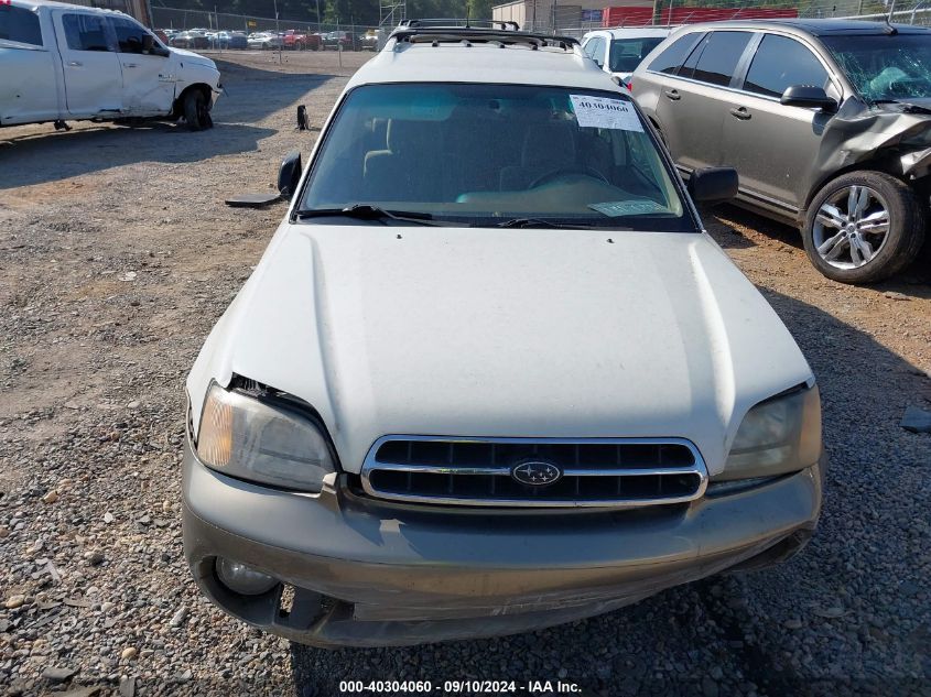 2001 Subaru Legacy Outback VIN: 4S3BH665X17639339 Lot: 40304060