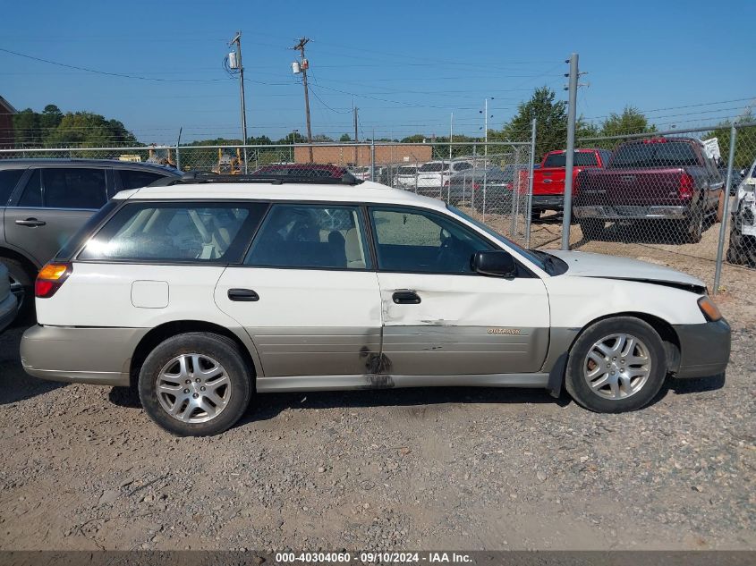 4S3BH665X17639339 2001 Subaru Legacy Outback