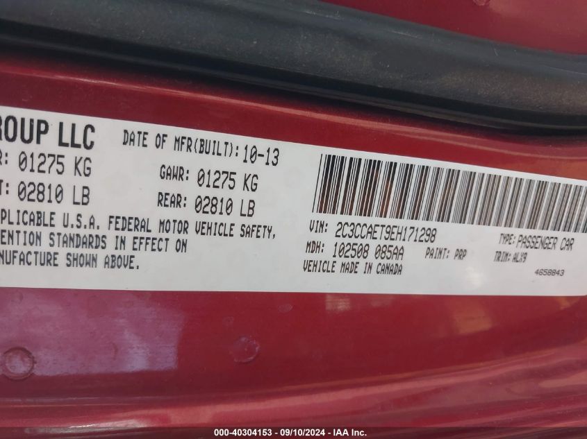 2C3CCAET9EH171298 2014 Chrysler 300C