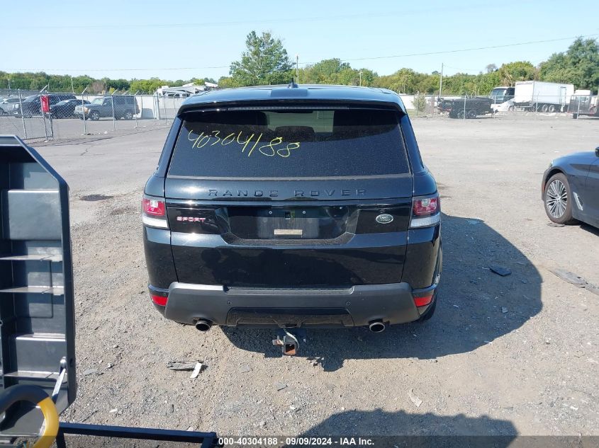 2016 Land Rover Range Rover Sport 3.0L V6 Supercharged Hse VIN: SALWS2PF2GA592346 Lot: 40304188