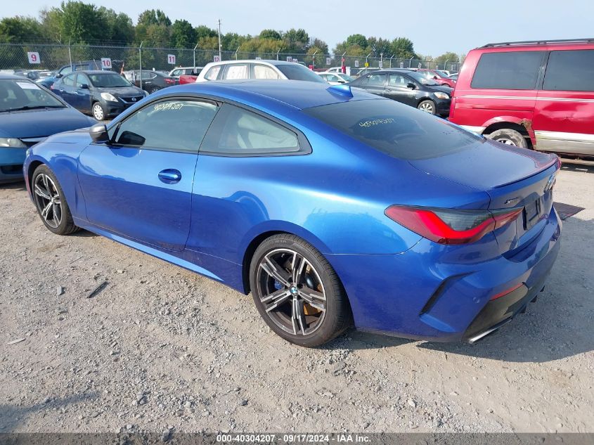 2021 BMW M440I 3.0L I-6 DI, DOHC, V(VIN: WBA13AR03MCG22715
