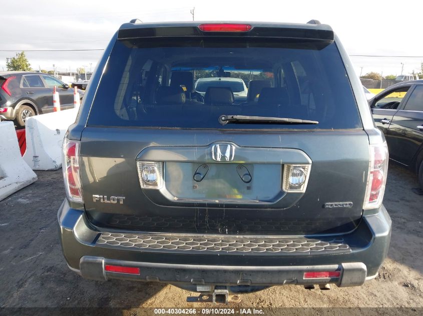 2006 Honda Pilot Ex-L VIN: 2HKYF18526H517335 Lot: 40304266