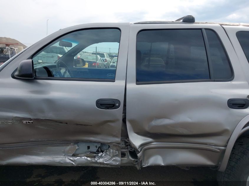 2000 Dodge Durango VIN: 1B4HS28NXYF230742 Lot: 40304286