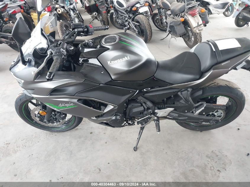 2024 Kawasaki Ex650 R VIN: ML5EXER14RDAB3844 Lot: 40304463