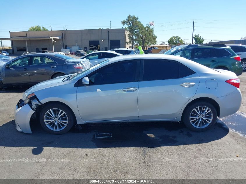 2014 Toyota Corolla Le Plus VIN: 2T1BURHEXEC087162 Lot: 40304479