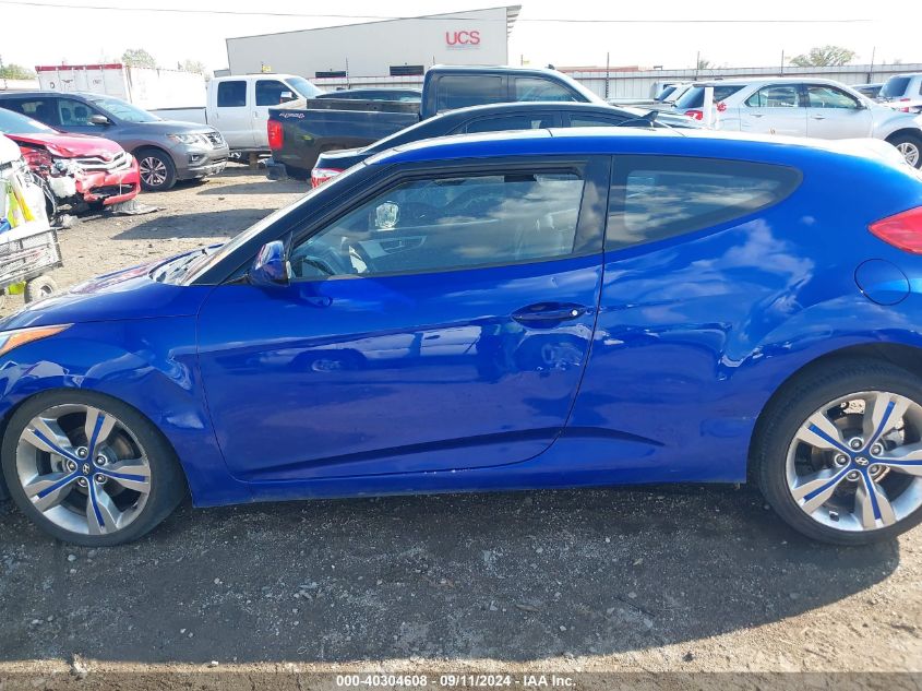 2013 Hyundai Veloster Base W/Black VIN: KMHTC6AD6DU151539 Lot: 40304608