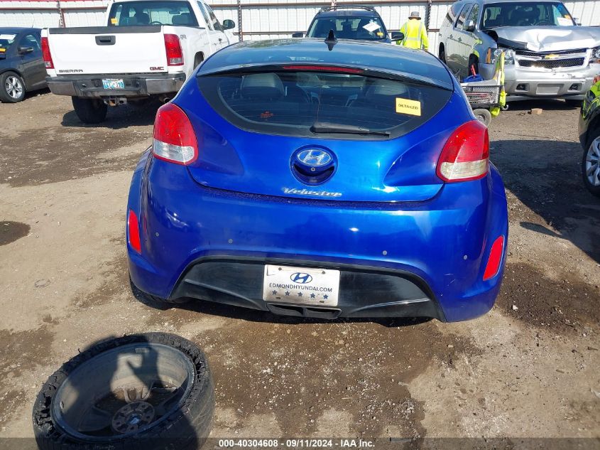 2013 Hyundai Veloster Base W/Black VIN: KMHTC6AD6DU151539 Lot: 40304608