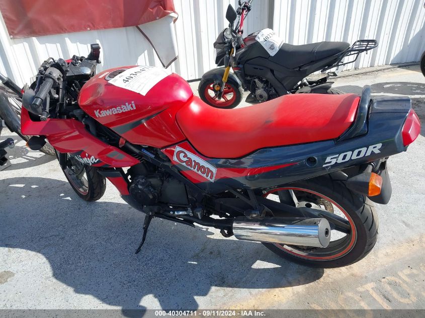 2002 Kawasaki Ex500 D VIN: JKAEXVD182A071942 Lot: 40304711