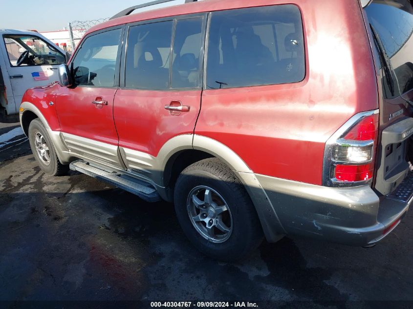 2001 Mitsubishi Montero Limited VIN: JA4MW51R41J032076 Lot: 40304767