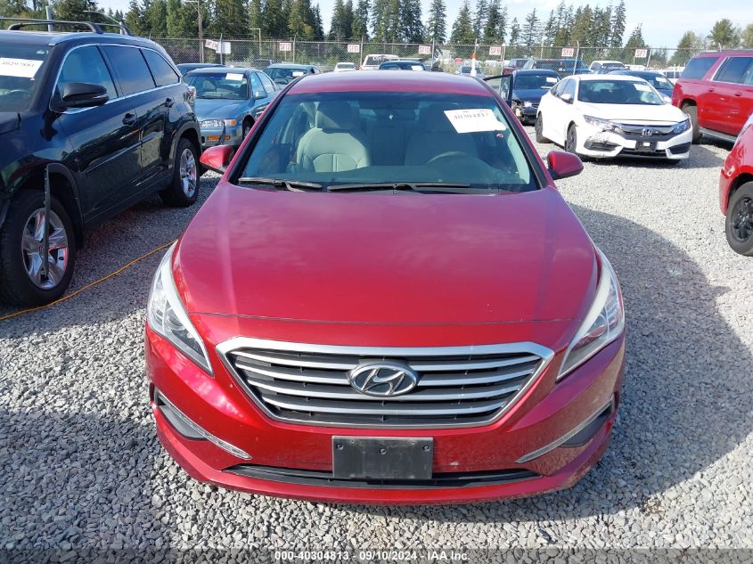 2015 Hyundai Sonata Se VIN: 5NPE24AFXFH116926 Lot: 40304813