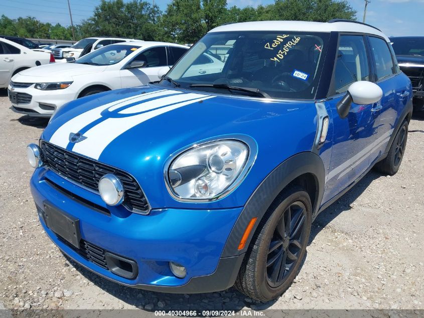 2013 Mini Countryman Cooper S VIN: WMWZC3C50DWP24522 Lot: 40304966