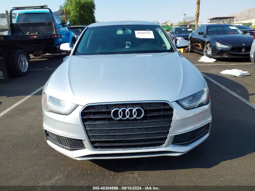 2014 Audi A4 2.0T Premium VIN: WAUAFAFL0EN015471 Lot: 40304996