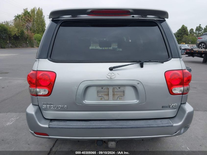 2006 Toyota Sequoia Sr5 V8 VIN: 5TDZT34A26S279511 Lot: 40305065