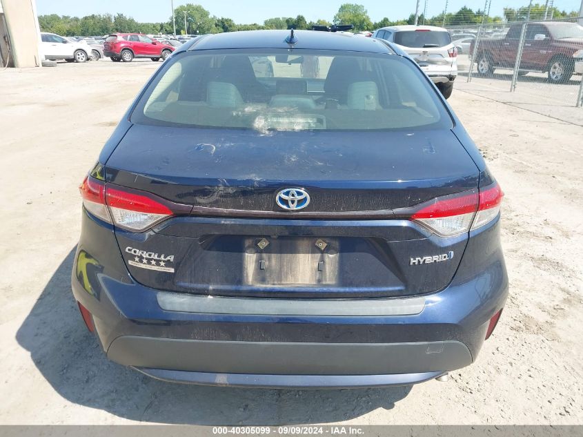 2021 Toyota Corolla Hybrid Le VIN: JTDEAMDE2MJ003272 Lot: 40305099