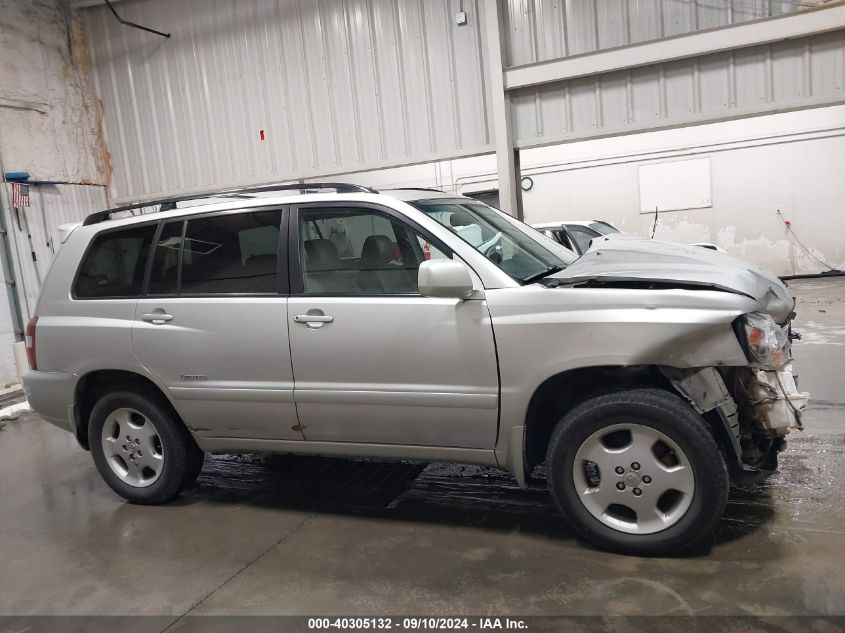 2007 Toyota Highlander Limited V6 VIN: JTEEP21A170188442 Lot: 40305132