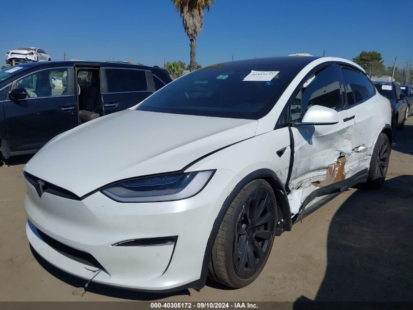 7SAXCBE62NF360283 2022 TESLA MODEL X - Image 2