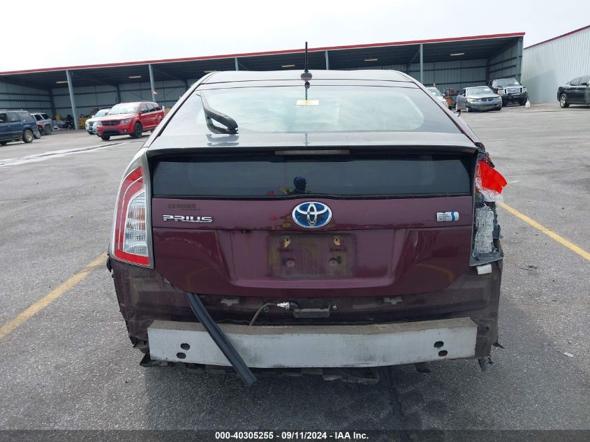 2013 Toyota Prius VIN: JTDKN3DU4D5592018 Lot: 40305255