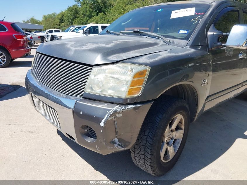 2004 Nissan Titan Se VIN: 1N6AA07A04N592778 Lot: 40305492