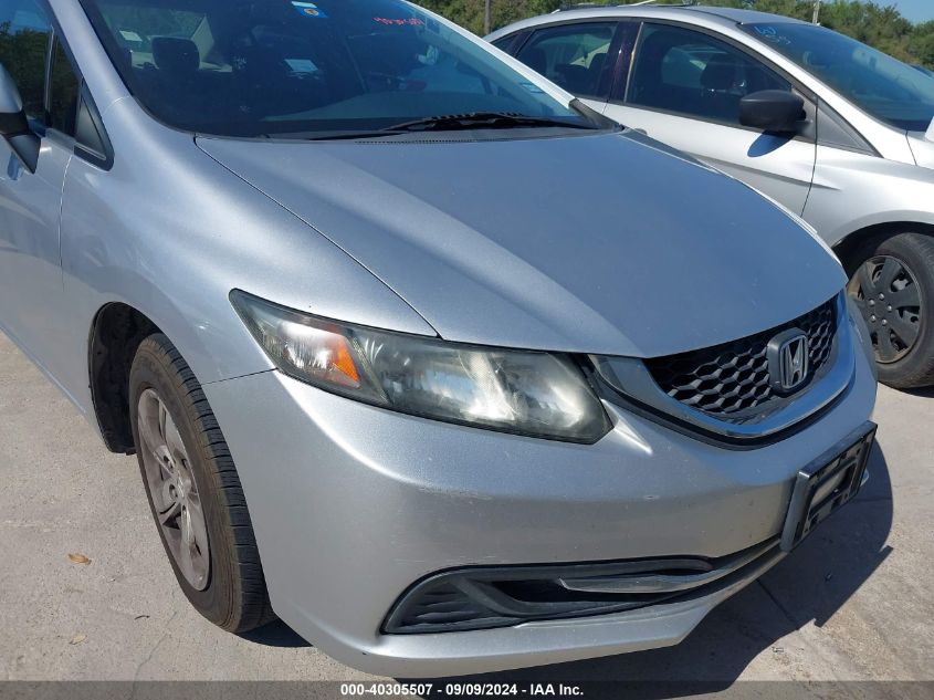 2013 Honda Civic Lx VIN: 19XFB2F54DE039920 Lot: 40305507