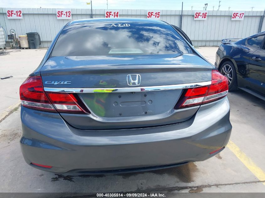 2013 Honda Civic Lx VIN: 19XFB2F52DE020234 Lot: 40305514