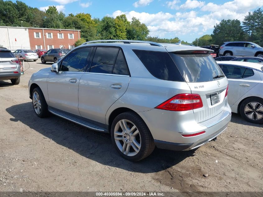 VIN 4JGDA2EB2EA380475 2014 Mercedes-Benz Ml 350 Blu... no.3